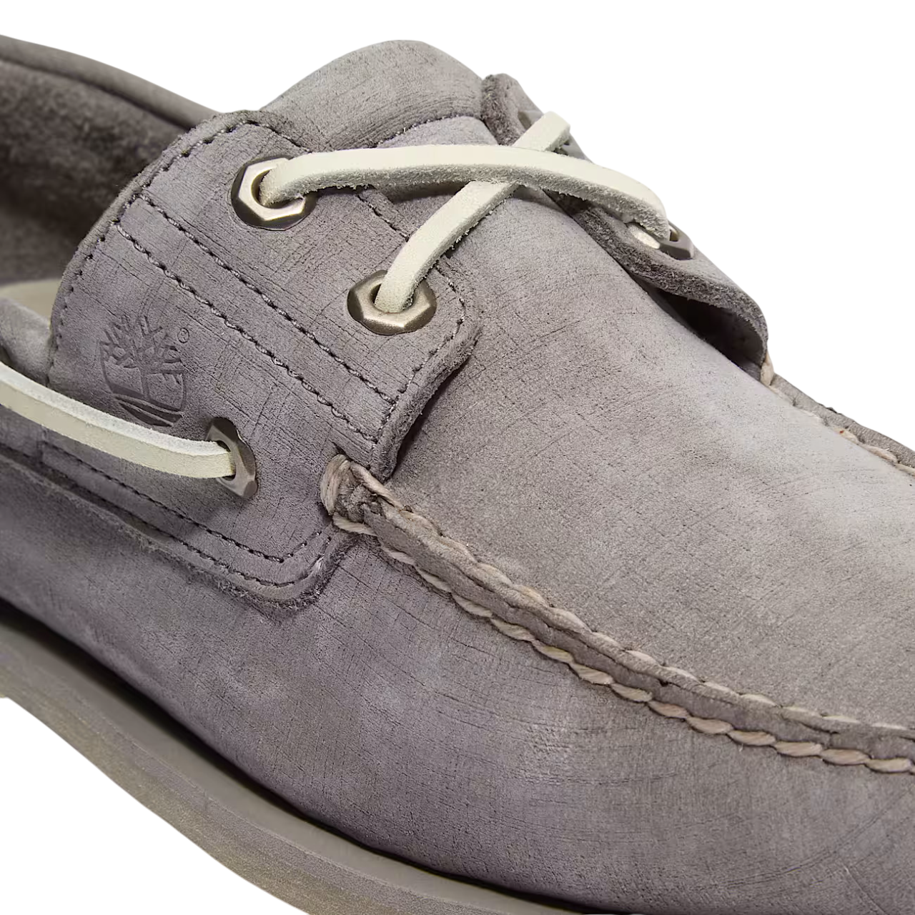 Timberland Classic 2 Eye Boat Shoe: MEDIUM GREY NUBUCK