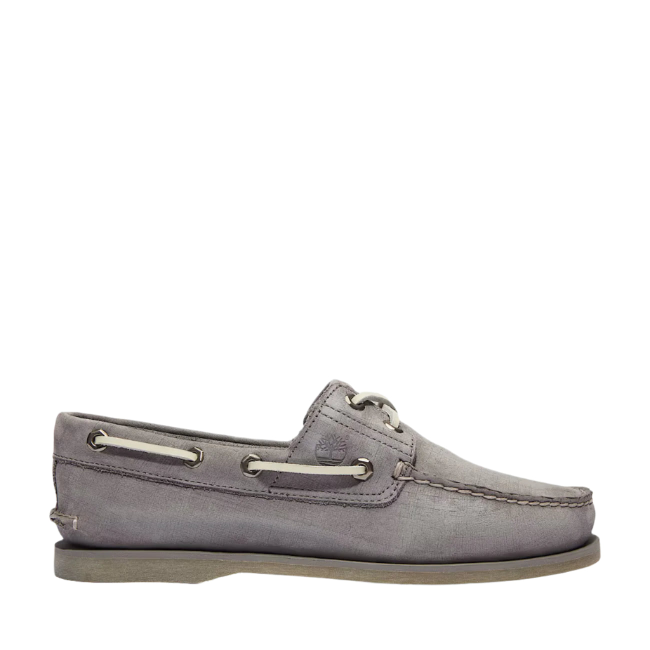 Timberland Classic 2 Eye Boat Shoe: MEDIUM GREY NUBUCK