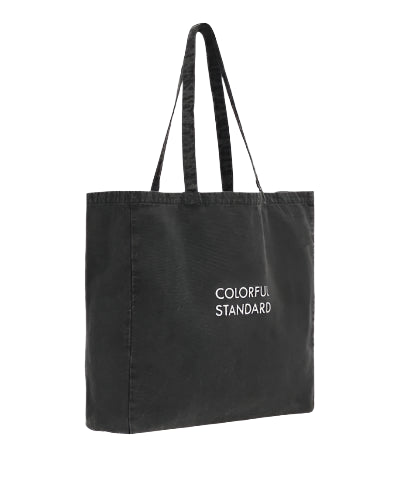 Colorful Standard Tote Bag: FADED BLACK (Fade Black)