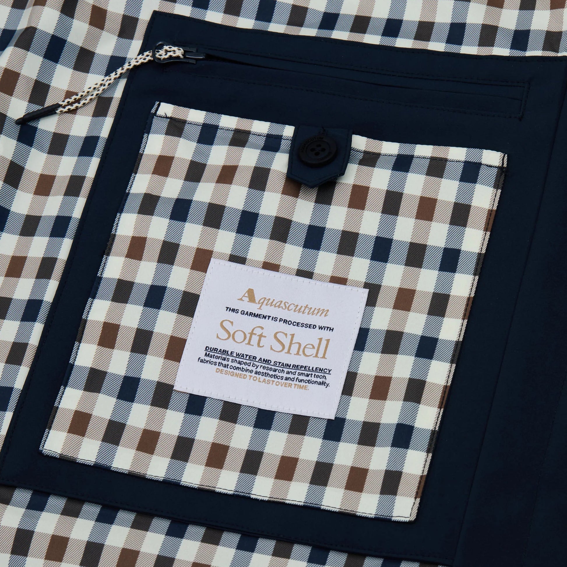 Aquascutum Active Soft Shell Trench Jacket: NAVY