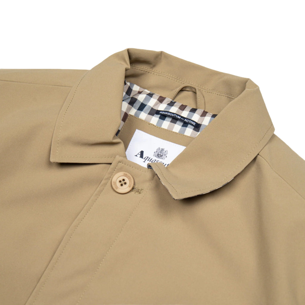 Aquascutum Active Mid Trench Jacket: KHAKI