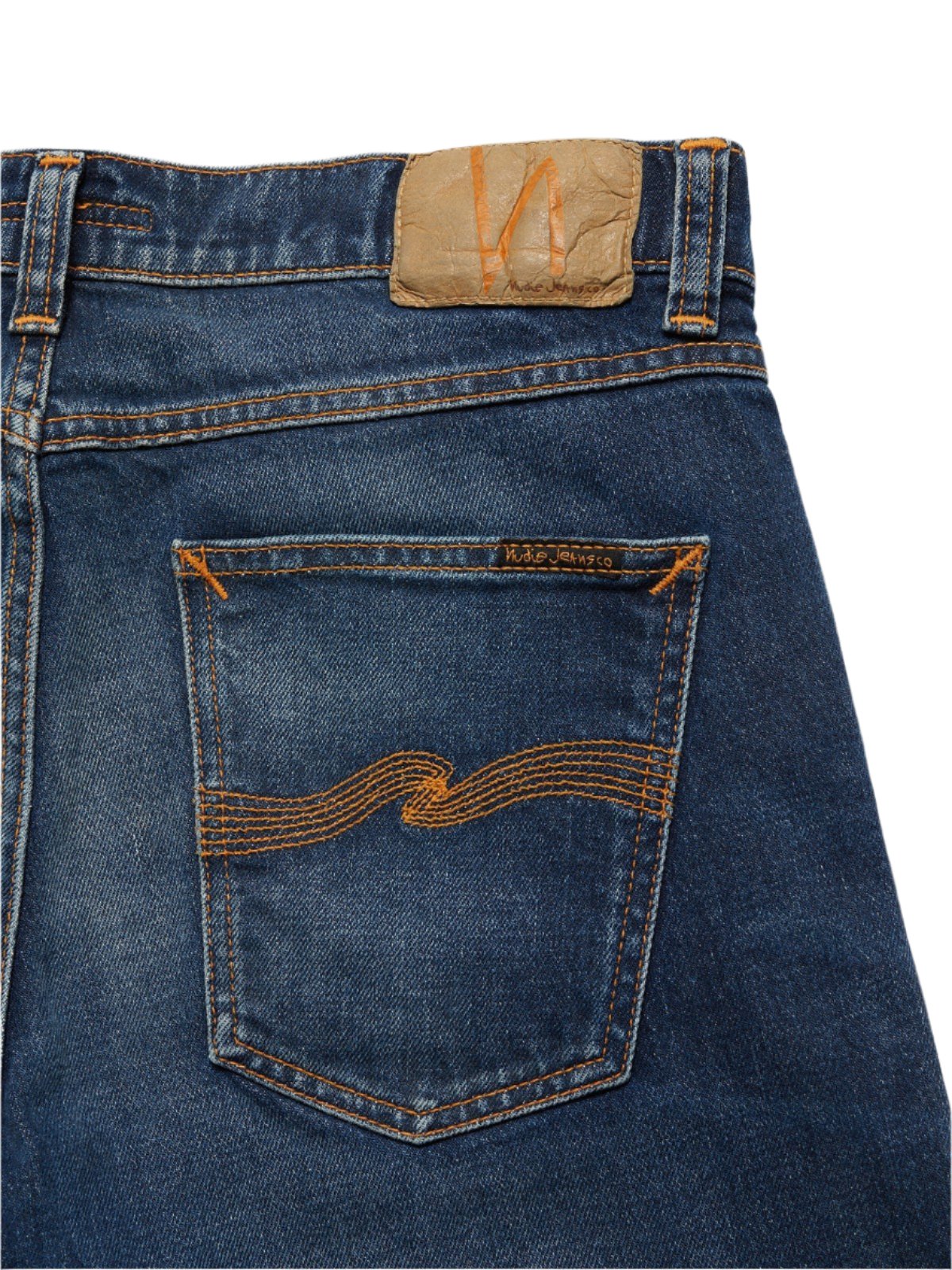 Nudie Jeans Lean Dean Jeans: TROUBLED SEA (Blue Used)