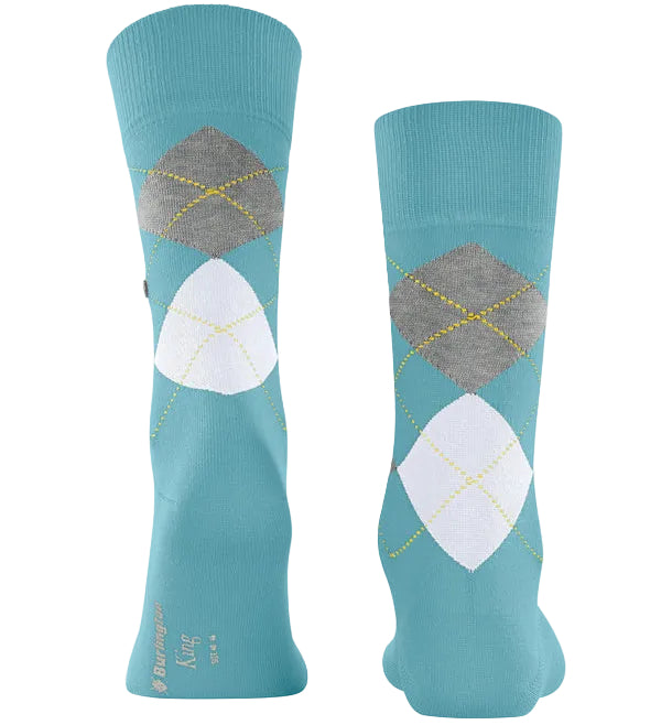 Burlington King Sock: TURQUOISE