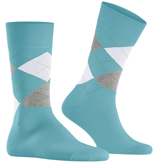 Burlington King Sock: TURQUOISE