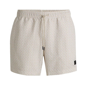 Hugo Boss Orange Vibe Swim Short: OPEN WHITE