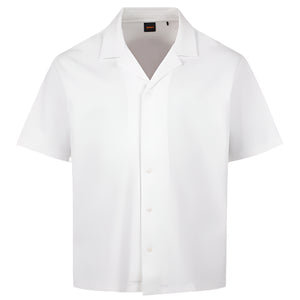 Hugo Boss Orange Pe_Waffle Shirt: NATURAL
