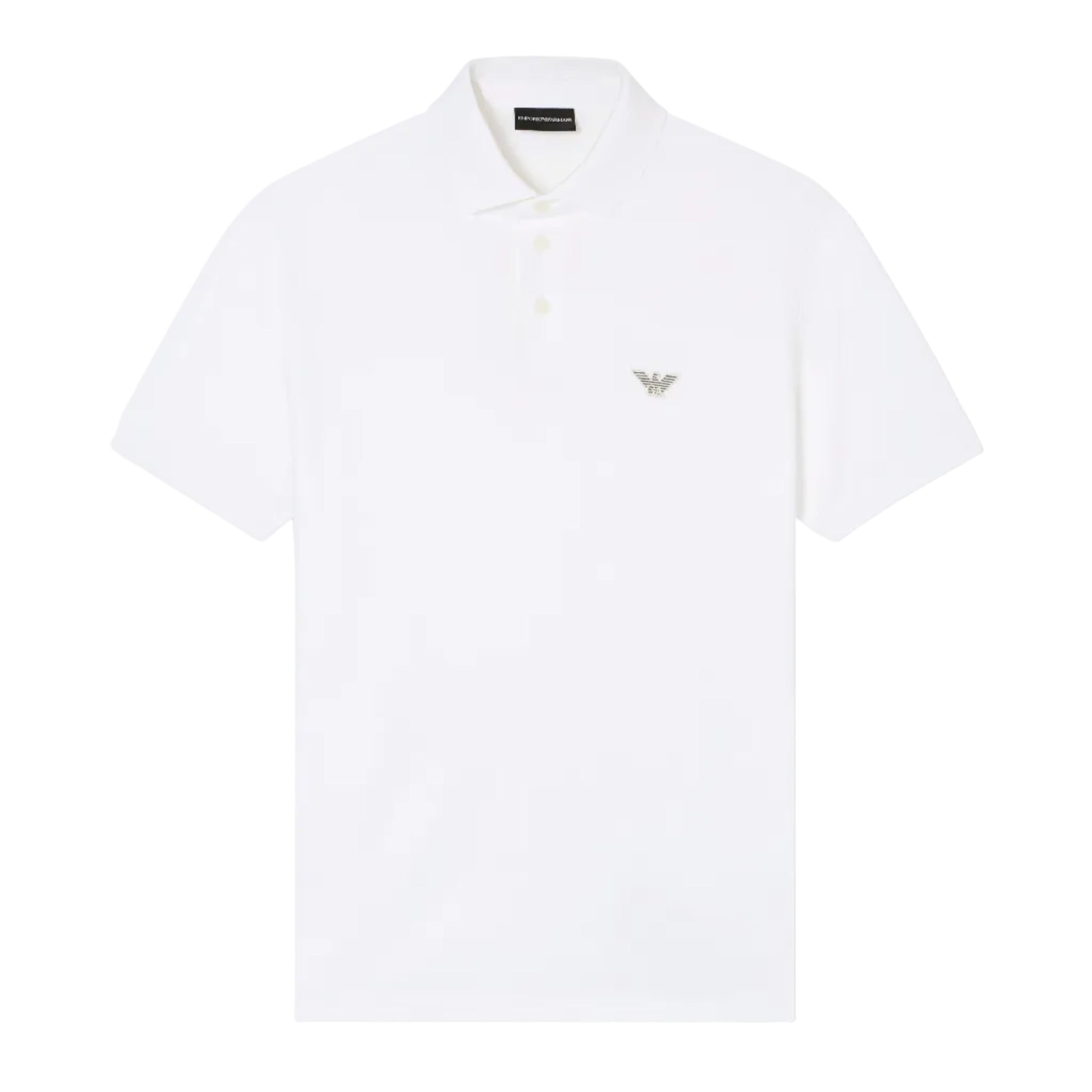 Emporio Armani Eagle Brand Polo Shirt: WHITE