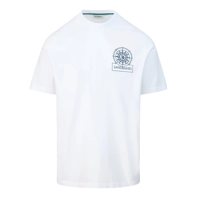 Sandbanks Sonar T-Shirt: WHITE