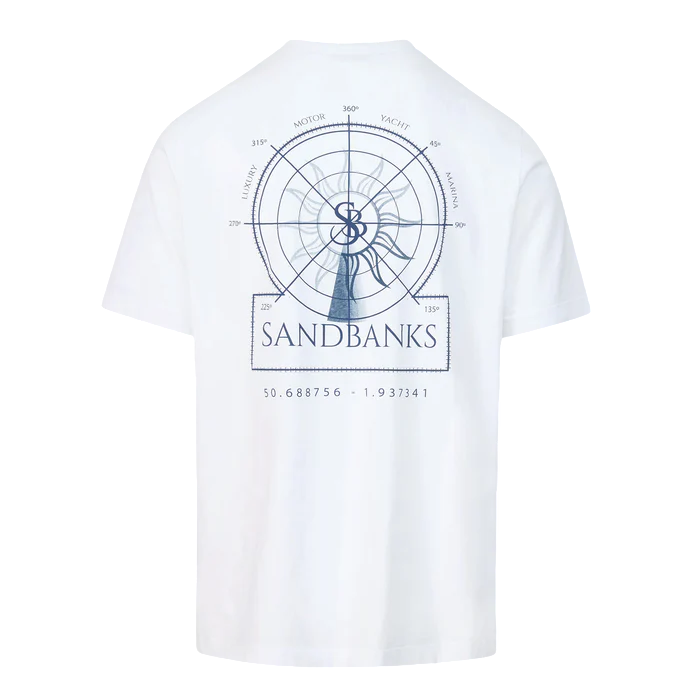 Sandbanks Sonar T-Shirt: WHITE