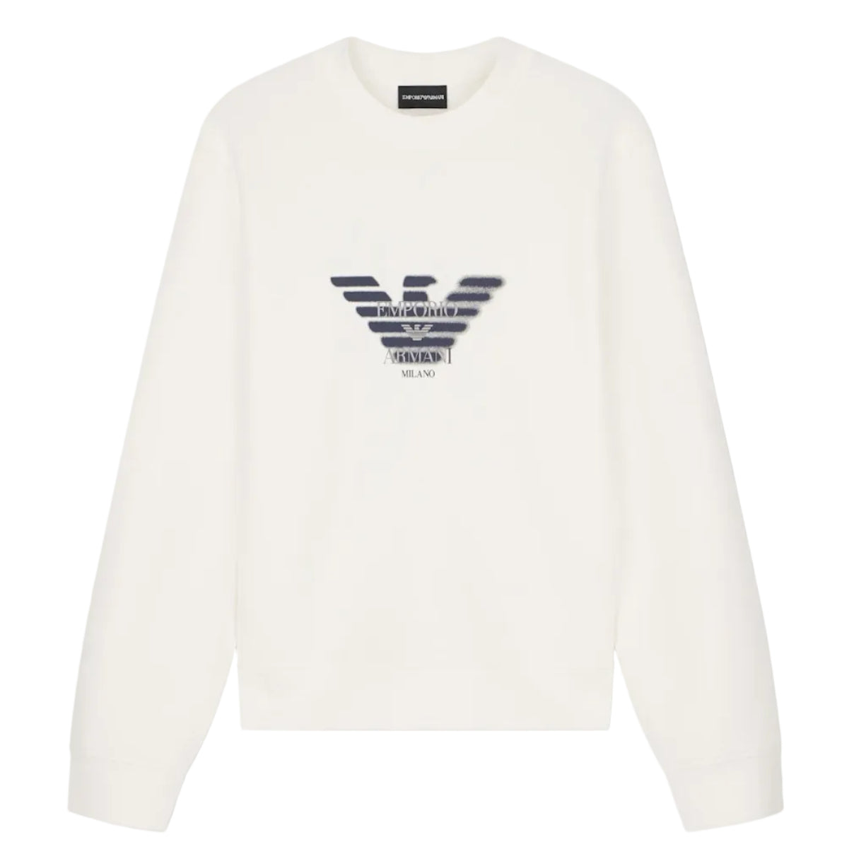 Emporio Armani Large Logo Sweatshirt: WHITE