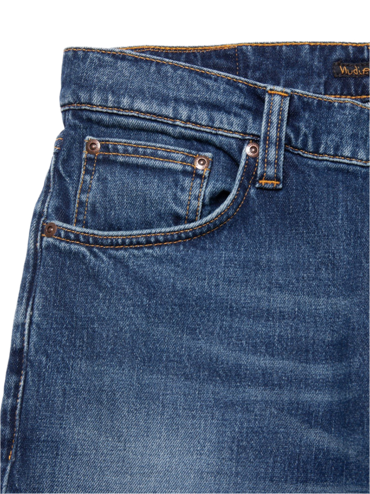 Nudie Jeans Solid Ollie Jeans: WILD BLUE (Wild Blue)