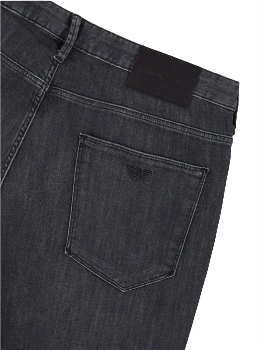 Emporio Armani J06 Slim Fit Jean Fade Black HemingCo