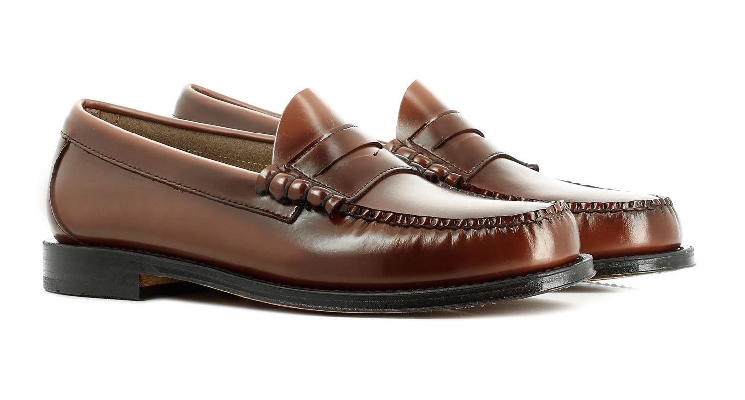 G.H Bass Heritage Larson Penny Loafer Mid Brown HemingCo