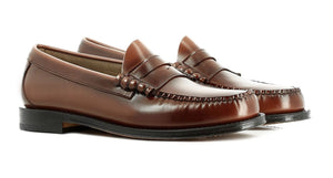 
                
                    Load image into Gallery viewer, G.H Bass Heritage Larson Penny Loafer Mid Brown HemingCo
                
            