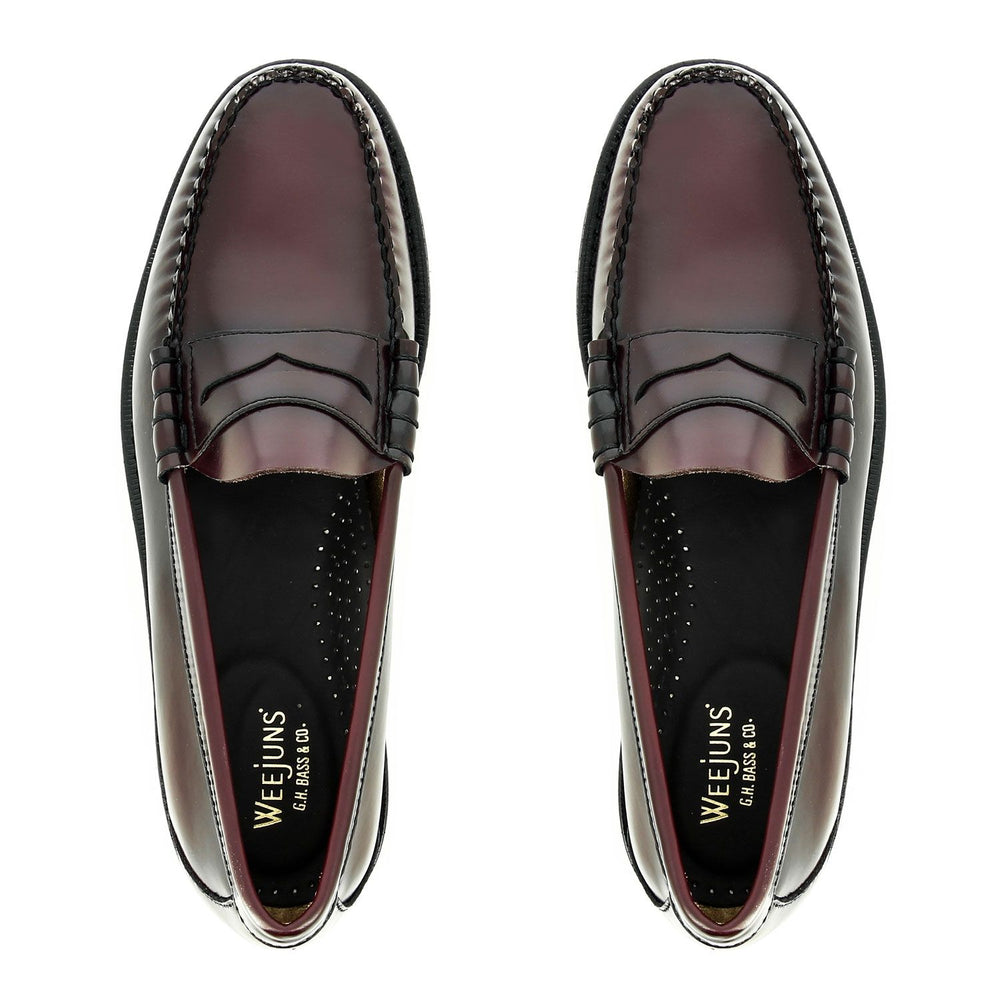 
                
                    Load image into Gallery viewer, G.H Bass Heritage Larson Penny Loafer Burgundy HemingCo
                
            