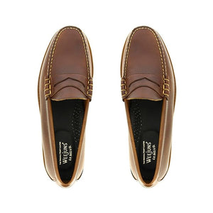 
                
                    Load image into Gallery viewer, GH Bass Leather Larson Loafer Brown HemingCo
                
            