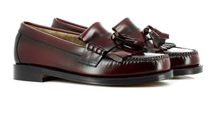 
                
                    Load image into Gallery viewer, G.H Bass Heritage Layton II Moc Kiltie Loafer Wine HemingCo
                
            