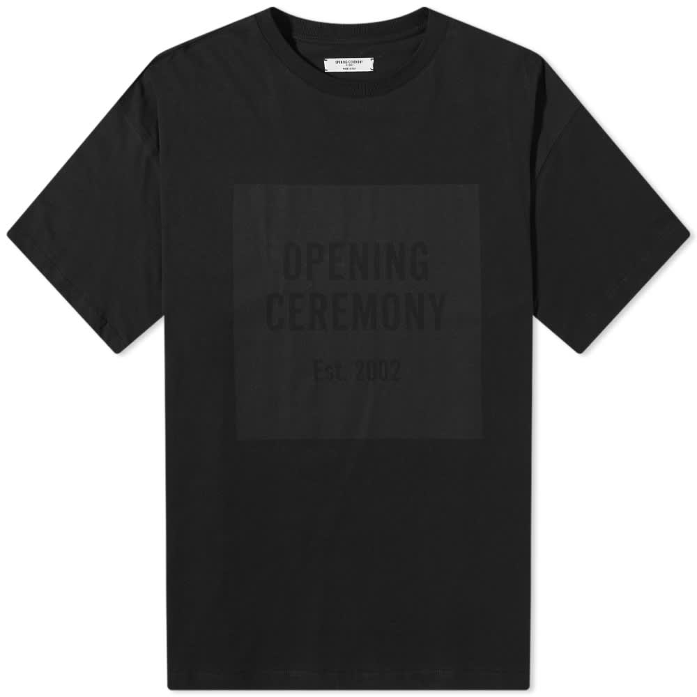Opening Ceremony Box Logo T-Shirt Black HemingCo