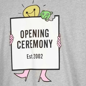 Opening Ceremony Lightbulb Box Logo T-Shirt Grey HemingCo