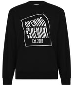 Opening Ceremony Warped Logo Sweatshirt Black HemingCo