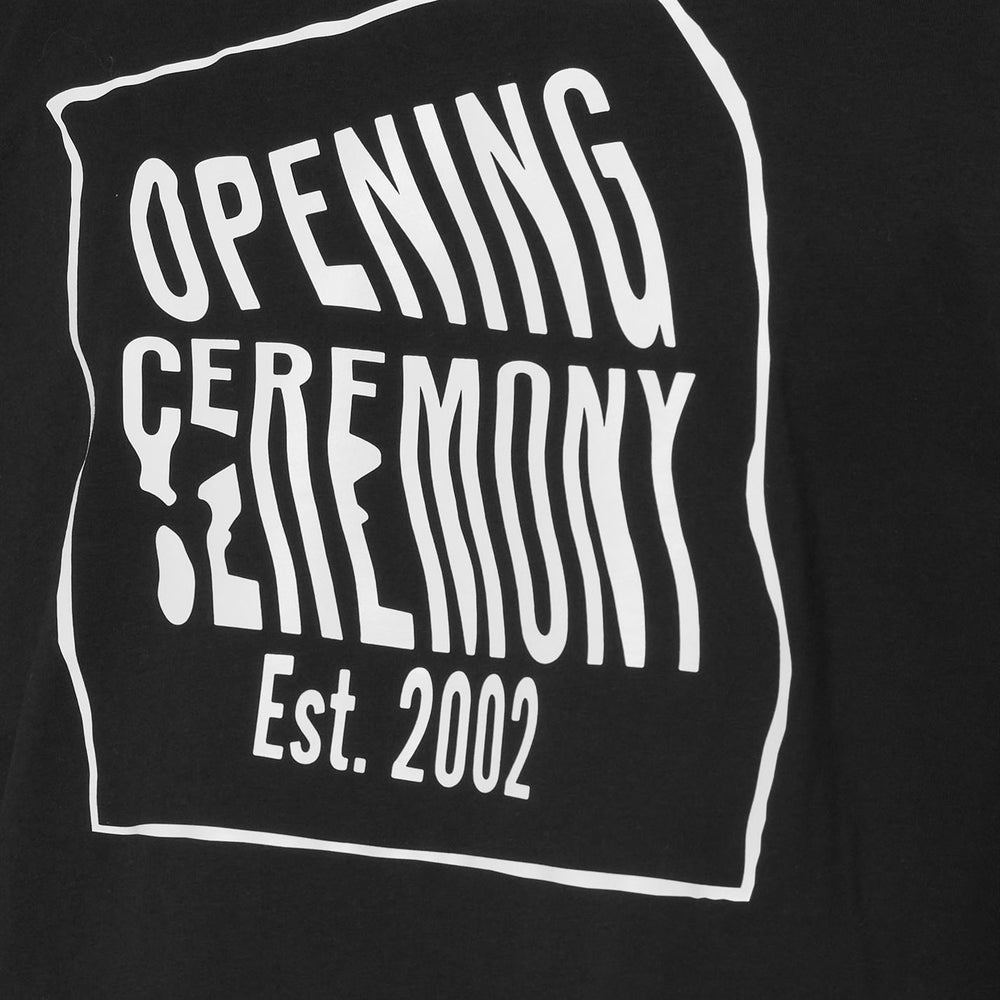 Opening Ceremony Warped Logo T-Shirt Black HemingCo