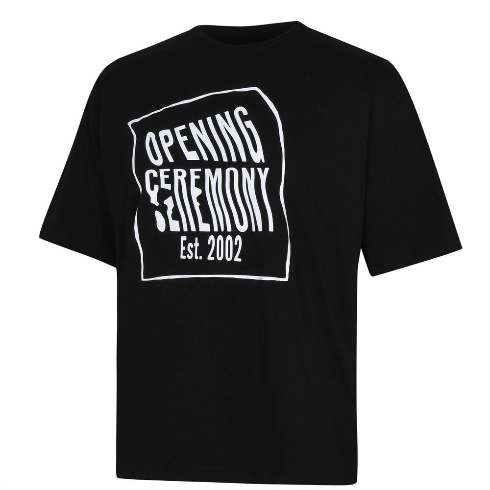 Opening Ceremony Warped Logo T-Shirt: BLACK