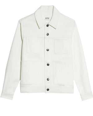 Ami Paris Worker Jacket Off White HemingCo