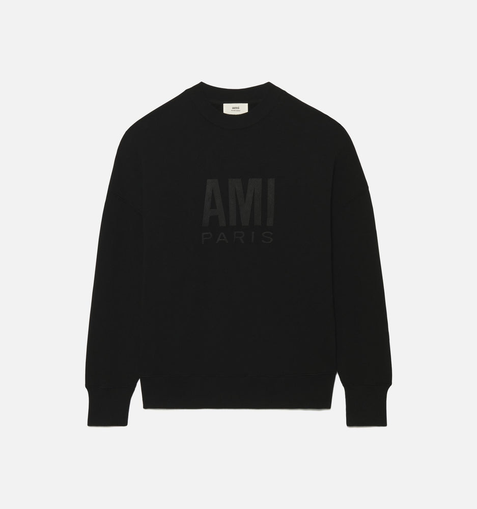 Ami Paris Large Logo Sweatshirt Black HemingCo