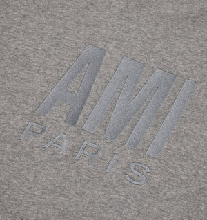Ami Paris Large Logo Sweatshirt Grey HemingCo
