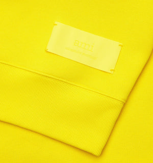 
                
                    Load image into Gallery viewer, Ami Paris Satin Logo Sweatshirt Yellow HemingCo
                
            