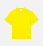 Ami Paris Satin Label T-Shirt Yellow HemingCo