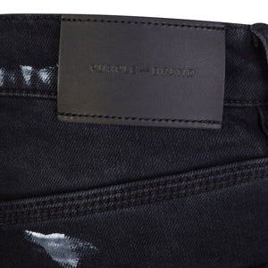 Purple Brand Resin Knee Slit Jeans Black HemingCo