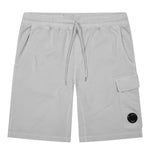 C.P Company Cotton Fleece Cargo Shorts Grey HemingCo