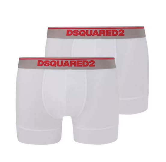 Dsquared2 2 Pack Boxers White/Grey HemingCo