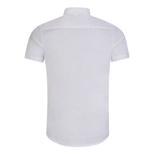 Emporio Armani Essentials Full Button Polo Shirt White HemingCo