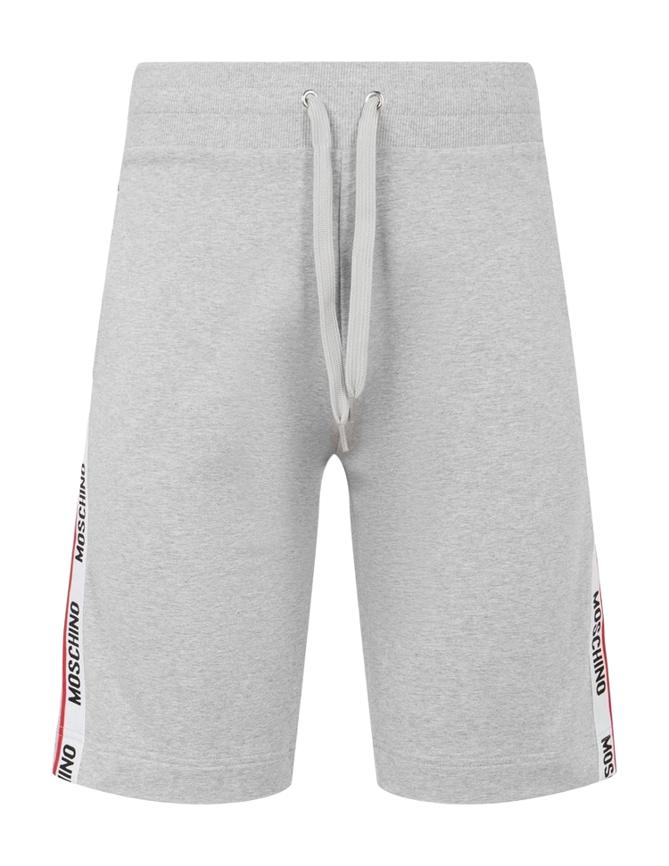 Moschino Underwear Tipped Tape Shorts Grey Melange HemingCo